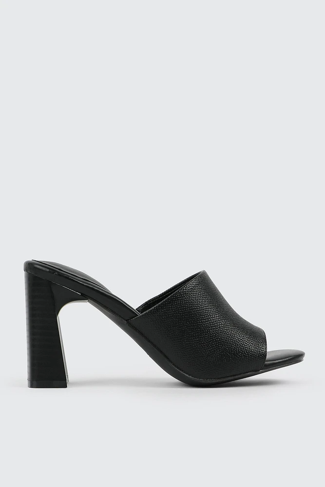 Ardene Block Heel Mule Sandals in | Size | Eco-Conscious