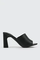 Ardene Block Heel Mule Sandals in | Size | Eco-Conscious