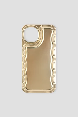 Ardene Wavy Trim iPhone 12/12 Pro Case in Gold