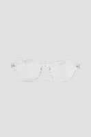 Ardene Blue Light Blocking Round Glasses in Clear