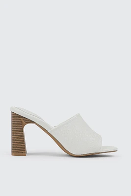 Ardene Block Heel Mule Sandals in | Size | Eco-Conscious