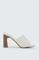 Ardene Block Heel Mule Sandals in | Size | Eco-Conscious