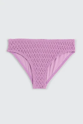 Ardene Kids Crochet Bikini Bottom in | Size | Polyester/Spandex/Elastane