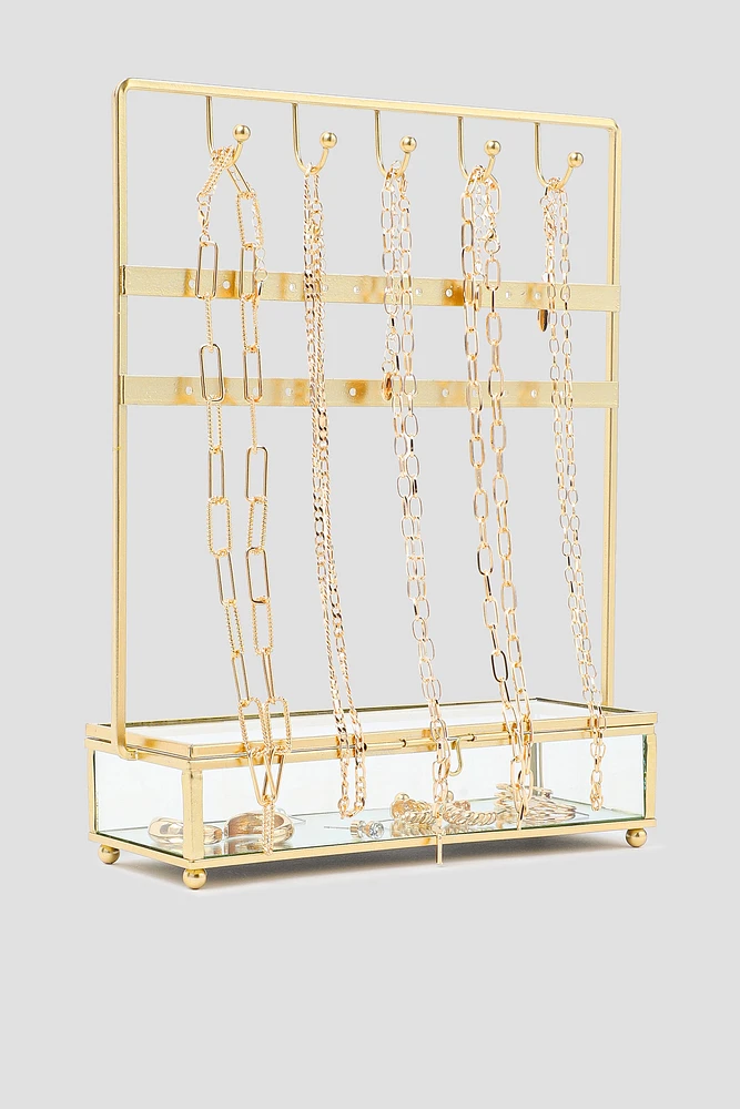 Ardene Gold Tone Jewelry Display Rack