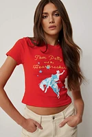 Ardene Tom Petty and the Heart Breakers Baby T-Shirt in Red | Size | Polyester/Cotton