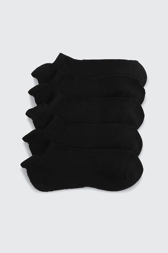 Ardene 5-Pack Sports Ankle Socks in | Polyester/Spandex