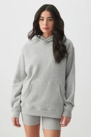 Ardene MADESOFT Fleece Hoodie in Earl Grey | Size | Polyester/Cotton | Eco-Conscious