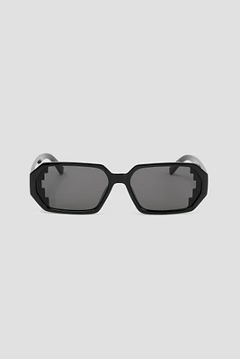 Ardene Hexagonal Sunglasses in Black