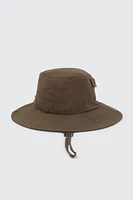 Ardene Drawcord Bucket Hat in Khaki | Polyester
