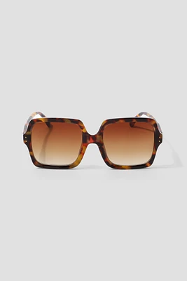 Ardene Tortoiseshell Square Sunglasses in Brown