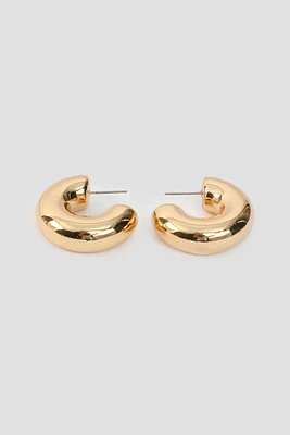 Ardene Tubular Hoop Earrings | Stainless Steel