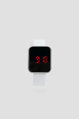 Ardene Digital LED Watch in White