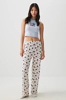 Ardene Stitch PJ Pant Set in Light Blue | Size | Polyester/Spandex