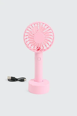 Ardene Portable Fan in Medium Pink