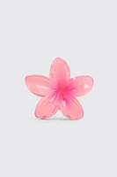 Ardene Hibiscus Hair Claw in Light Pink