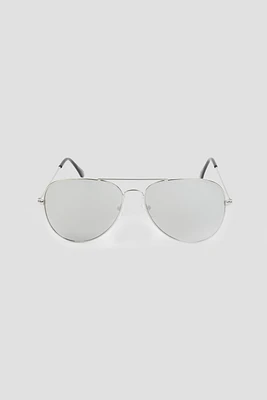 Ardene Aviator Sunglasses in Silver