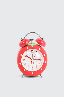 Ardene Strawberry Alarm Clock in Red