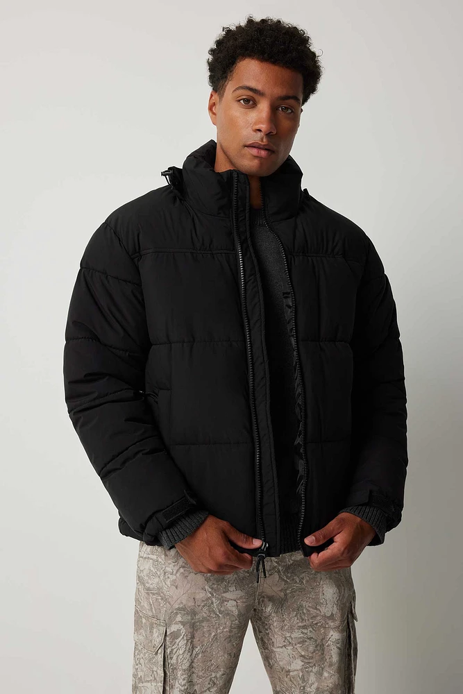 Ardene Man Puffer Jacket For Men in Black | Size | Polyester