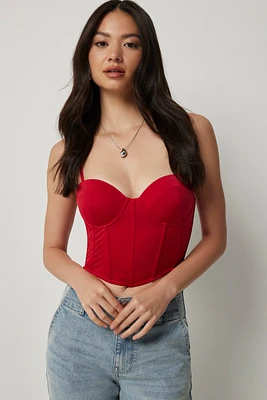 Ardene Ultra Crop Bustier in | Size | Polyester/Elastane