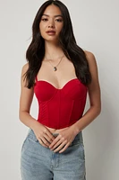 Ardene Ultra Crop Bustier in | Size | Polyester/Elastane