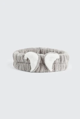 Ardene Spa Headband with Cat Ears in Grey