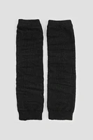 Ardene Super Soft Leg Warmers in Black | Polyester