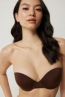 Ardene Strapless Push Up Bra in Brown | Size | Nylon/Spandex