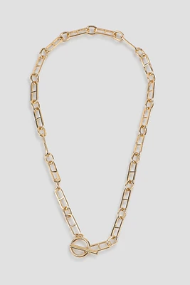 Ardene Chunky Chain Link Necklace in Gold