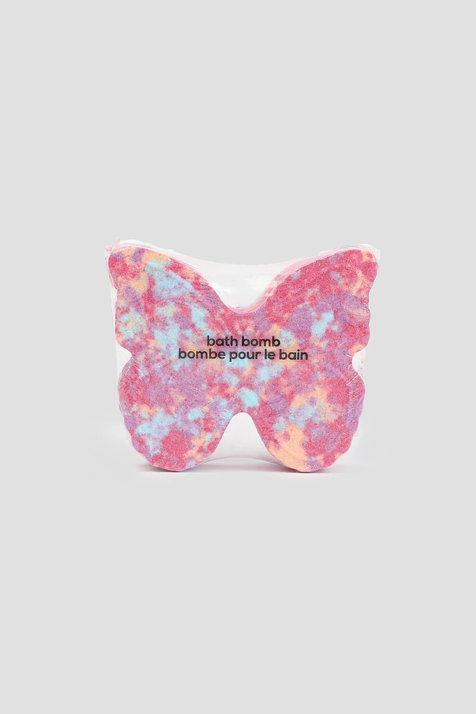 Ardene Butterfly Bath Bomb in Pink