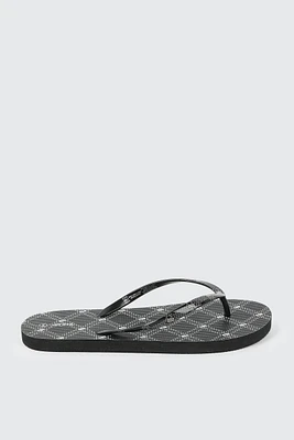 Ardene Monogram Flip-Flops Sandals in | Size | Eco-Conscious