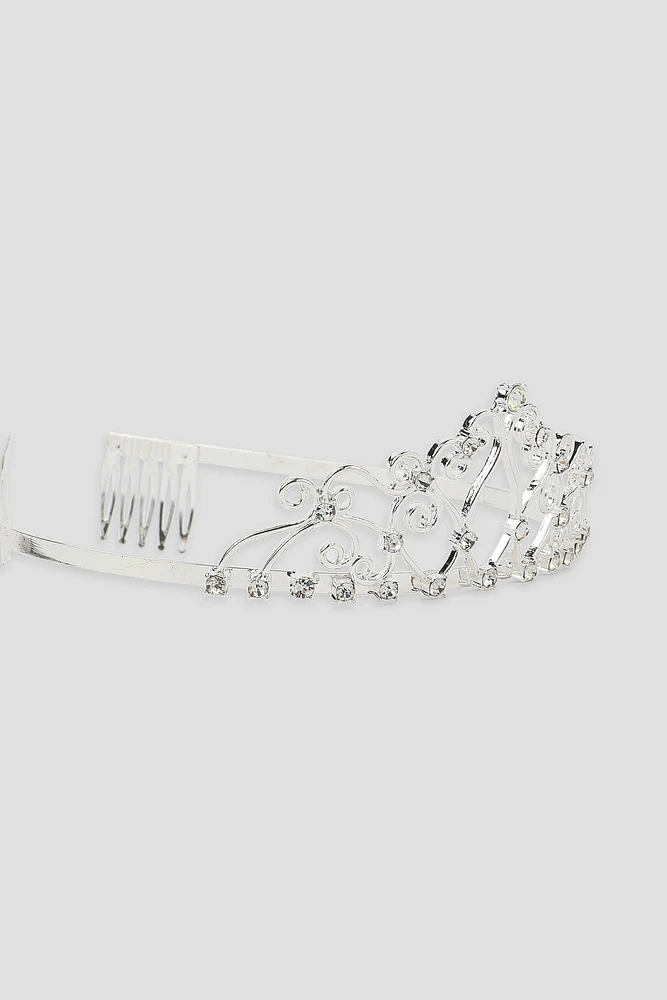 Ardene Gemstone Tiara in Silver