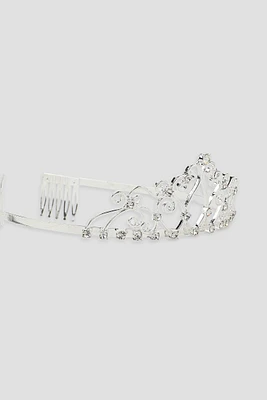 Ardene Gemstone Tiara in Silver