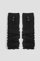 Ardene Leg Warmers with Buttons in | 100% Acrylic