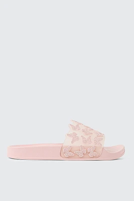 Ardene Slides with 3D Detail in Light | Size