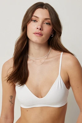 Ardene Seamless Triangle Bralette in | Size | Nylon/Elastane | Microfiber