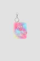 Ardene Kids Fuzzy Notebook Keychain