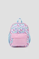 Ardene Kids Printed Backpack in Light Pink | Nylon