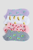 Ardene 4-Pack Fiesta Ankle Socks | Polyester/Spandex