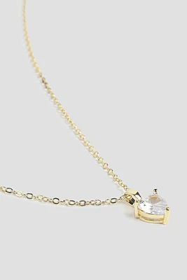 Ardene 14K Gold Plated Heart Necklace