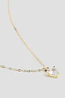 Ardene 14K Gold Plated Heart Necklace