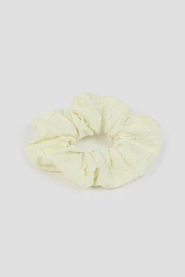 Ardene XL Wrinkled Scrunchie in White