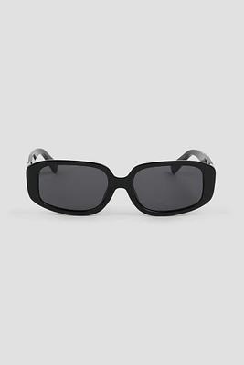 Ardene Black Rectangular Sunglasses