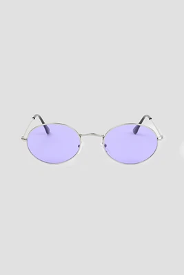 Ardene Colorful Lense Round Sunglasses in Lilac