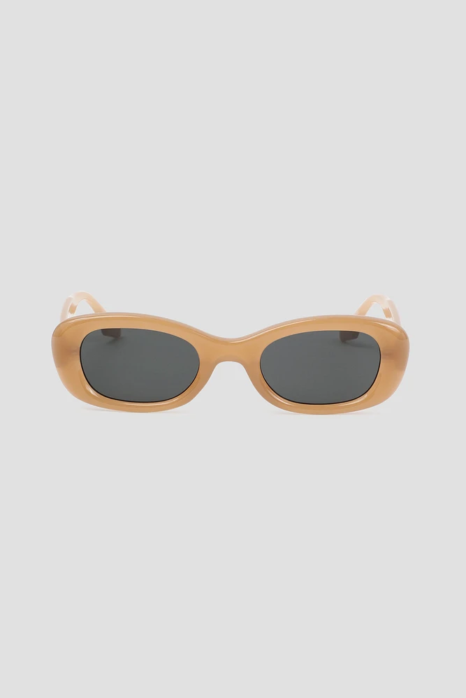 Ardene Oval Sunglasses in Brown