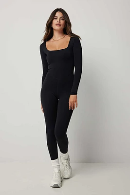 Ardene MOVE Long Sleeve Jumpsuit in | Size | Nylon/Spandex | Eco-Conscious