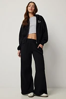 Ardene Wide Leg Sweatpants in | Size | Polyester/Cotton | Fleece-Lined