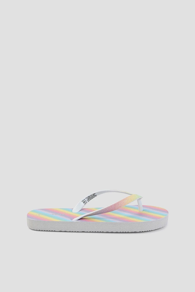 Ardene Kids Printed Flip-Flops | Size