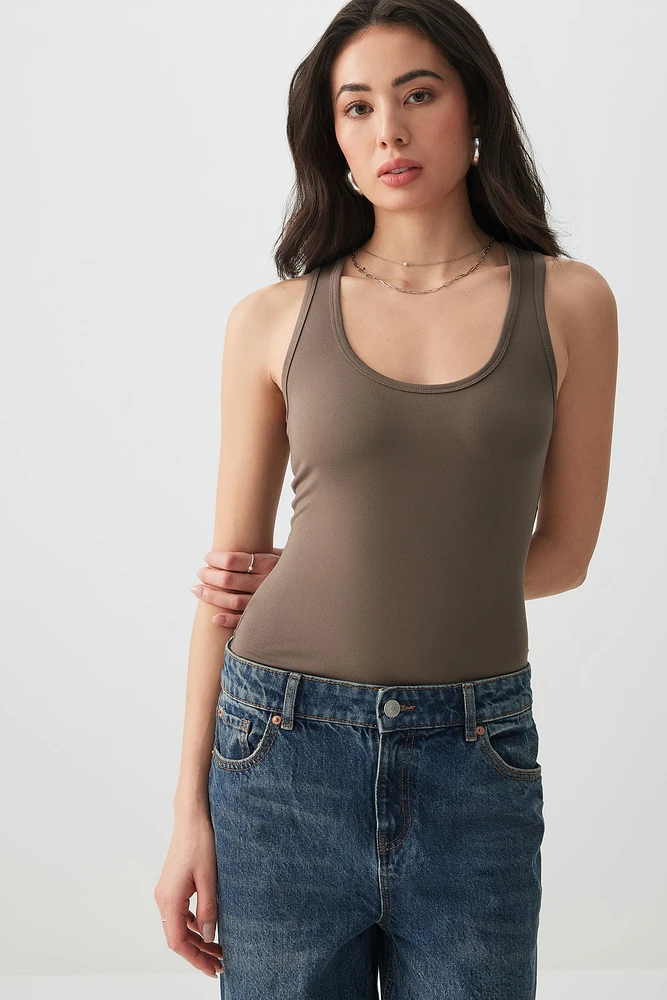 Ardene Effortless Basic Scoop Tank in | Size | Polyester/Elastane | Eco-Conscious