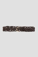 Ardene Braided Cord Belt in Brown | Size