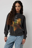 Ardene The Smashing Pumpkins Sweatshirt in Black | Size | Polyester/Cotton